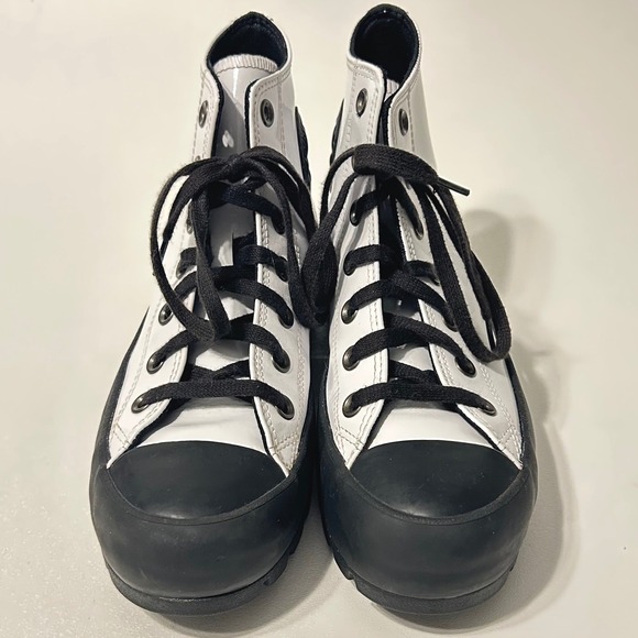 Converse Chuck Taylor All Star Lugged High Top Women's White Black Size 7.5 - Picture 3 of 6